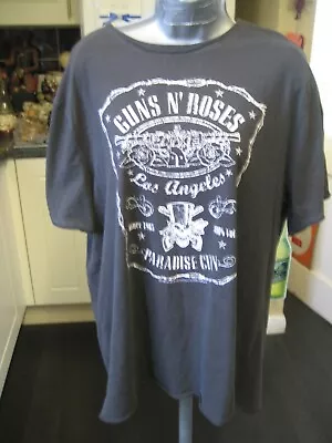 Buy Amplified Black Guns N Roses Paradise City T Shirt 2XL 46  Chest • 2.99£