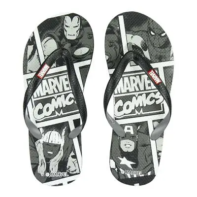 Buy Marvel Mens Marvel Flip Flops Size 40(uk6) 2300004285 Brand New With Tags • 14.95£