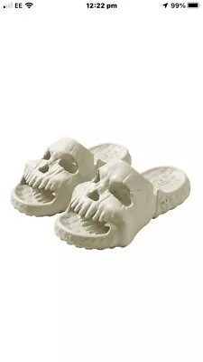 Buy New Skull Design Men Women Slippers Summer.In/Outdoor Fun Slippers Bathroom NEW. • 10£