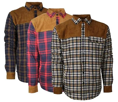 Buy Stormway Mens Padded Shirt Sherpa Fur Lined Lumberjack Shirt Jacket • 21.95£