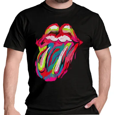 Buy The Rolling Stones Brushstroke Tongue T Shirt Official New • 15.94£
