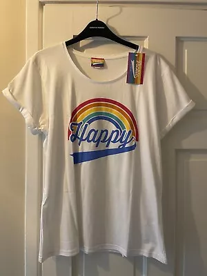 Buy T-Shirt Womens ‘Happy’ By Pickle Size Large (now Discontinued) • 11£