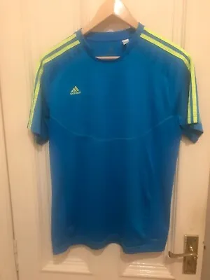 Buy Adidas Predator Men’s Sports Blue Short Sleeve Top T-Shirt Size Medium • 12£