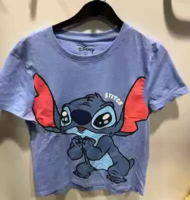 Buy Stitch Disney Blue T-Shirt T Shirt Top Ladies Primark • 13.49£