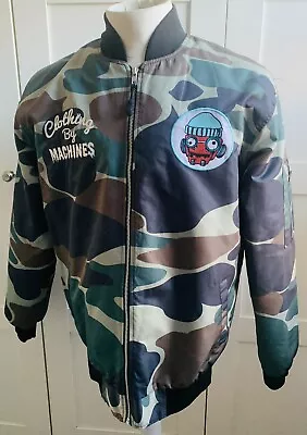 Buy Clothing By Machines Men’s Jacket Streetwear Size Large Camouflage Bomber Casual • 24.99£