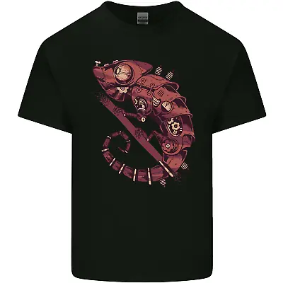 Buy Steampunk Chameleon Iguana Reptile Lizard Kids T-Shirt Childrens • 7.99£