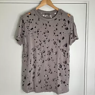 Buy Divided Men’s Grey Destroyed T-Shirt Size Medium • 9.99£