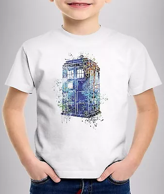 Buy Doctor Who Tardis Art - Kids T-shirt Tee - Funny Gift - Boys Girls  • 9.99£