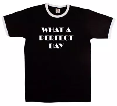 Buy 'What A Perfect Day' Ringer T-Shirt - Lou Reed, Various Colours S-XXL • 18.99£