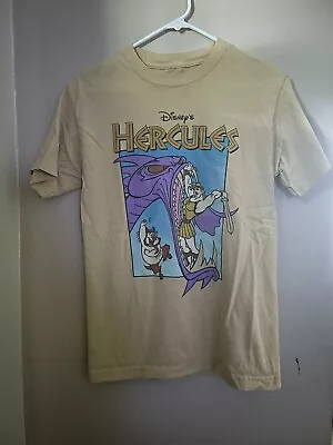 Buy Vintage Disney Hercules Yellow T-shirt Size Small • 11.37£