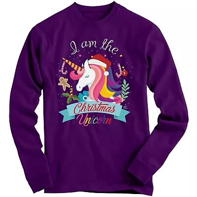 Buy 1Tee Kids Girls I'm The Christmas Unicorn Sweatshirt Jumper • 13.99£
