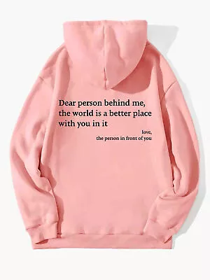 Buy You Are Enough Hoodie Sweatshirt，Dear Person Behind Me Sweatshirt Hoodie UK • 16.99£