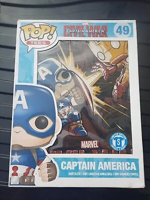 Buy Captain America Civil War T Shirt 49 Limited Edition Funko Pop Tee Size S • 25£