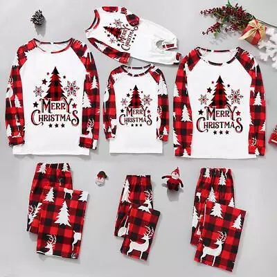 Buy Christmas Tree PJs Family Matching Sleepwear Xmas Boy Girl Pyjamas PJs Set New • 10.57£