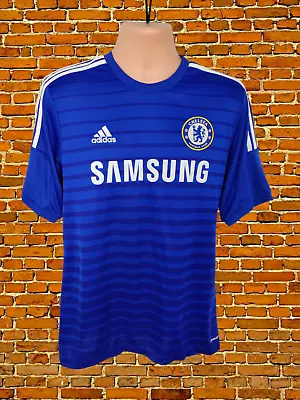Buy Adidas Chelsea Football Size Large L Blue Lampard 8 Home 2014-15 Jersey T-shirt • 27.99£