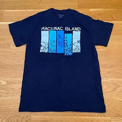 Buy Peanuts Snoopy Mackinac Island T Shirt S M Charlie Brown Woodstock USA Y2K • 7.69£