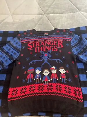 Buy Stranger Things Ugly Christmas Sweater 2XL Demogorgon • 14.20£