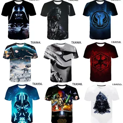 Buy Star Wars Obi Wan Kenobi Ahsoka Jedi Yoda 3D T-Shirts Sport Fitness Top T-Shirts • 9.60£