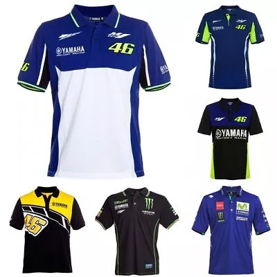 Buy Men Yamaha Road Top Polo Shirts Racing Motorcycle Short Sleeve T-shirt • 20.27£