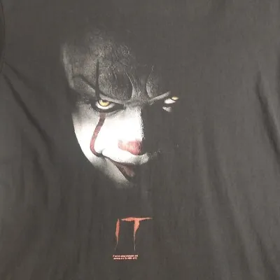 Buy IT Pennywise Clown Black Printed Mens Horror T-Shirt Size M • 12.99£