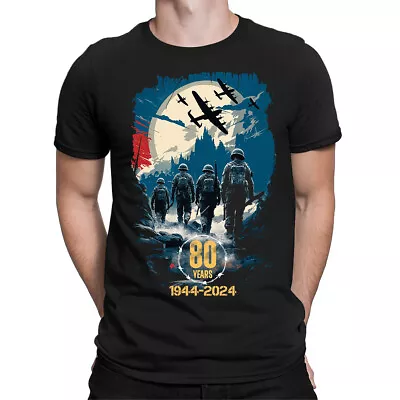 Buy 80th Anniversary 1944-2024 UK Remembrance Day Historical Mens T-Shirts #U25JGW3 • 9.99£