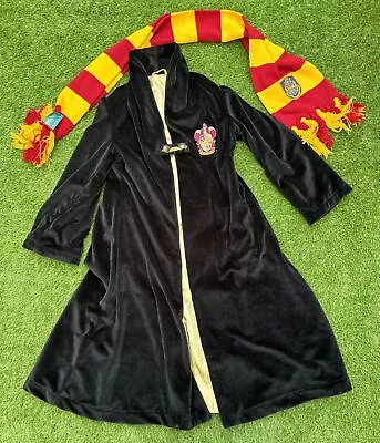 Buy Official Deluxe Harry Potter Velvet Robe Childrens Cloak & Gryffindor Scarf • 21.99£