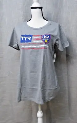 Buy TYR Women’s “USA Water Polo” Tee, XL, Heather Gray • 11.57£
