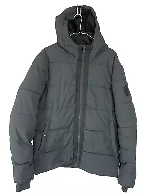Buy BURTON COAT SMALL DARK GREY Puffer Jacket Wadded High Collar Rib Cuff Full Zip • 29.97£