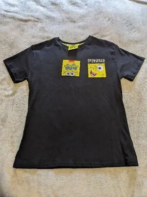 Buy Brand New Nickelodeon SpongeBob Squarepants T Shirt Size UK 10-11 Years 146cm • 5.99£