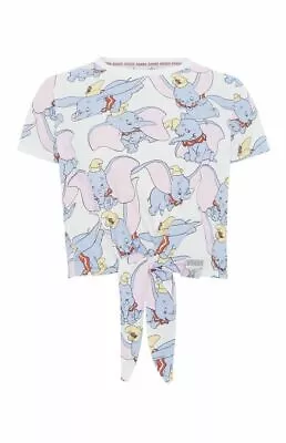 Buy Primark Disney Dumbo T-shirt Top Front Knot Xs S M L  • 10.99£