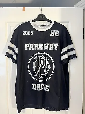 Buy Parkway Drive Official Merch Byron Bay 2003 Jersey Short Sleeve T-Shirt Size L • 20£