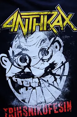 Buy Anthrax 2015 Tour M Black T-shirt Band Rock Music Metal VGC • 25£