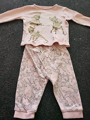 Buy Baby Girls Disney Bambi Pyjamas Set 6-9 Months • 1.50£