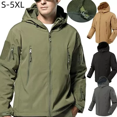 Buy Waterproof Tactical Soft Shell Mens Jacket Coat Military Army Jacket Windbreaker • 24.99£