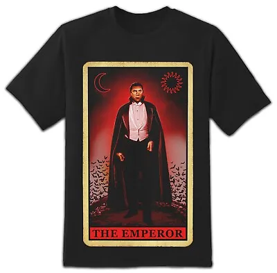 Buy Rock Rebel Universal Monster Bela Lugosi Dracula Emperor Tarot Card Mens T Shirt • 39.10£