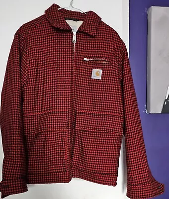 Buy Carhartt WIP Jacket Red And Black Check • 180£