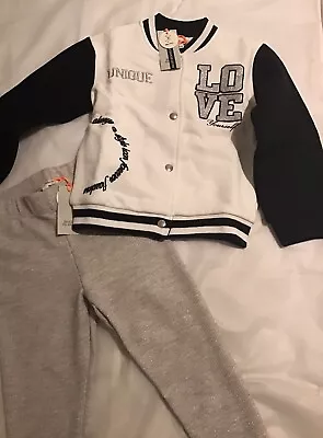 Buy River Island Mini Girls Aged 3-4 Years Unique Varsity Jacket Outfit BNWT  • 13.50£