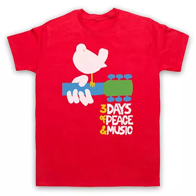 Buy Woodstock Rock Festival 3 Days Of Peace & Music Retro Mens & Womens T-shirt • 17.99£