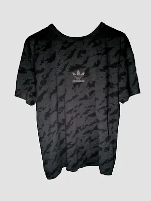 Buy Adidas Camo T Shirt Centre Logo 2015 Grey Tee T-shirt Medium  • 14£