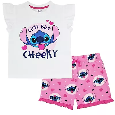Buy Girls Disney Lilo & Stitch Short Pyjamas PJs 4 - 10 Years • 13.95£