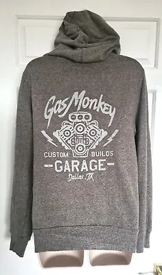 Buy Official Gas Monkey Fast N Loud Grey Unisex Cars Hot Rod Hoodie - Usa Size S • 19.95£