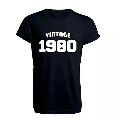 Buy Vintage 1980 T Shirt - 42nd Birthday T Shirt, Classic, Gift, Birth Year • 9.99£