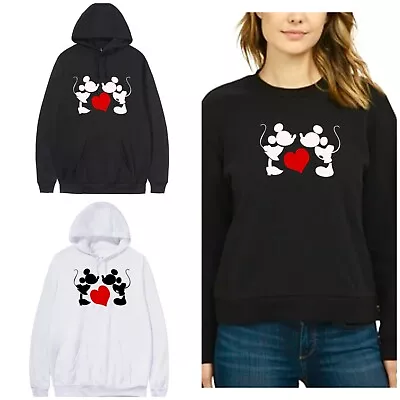 Buy Minnie Mickey Top Plus Sizes 16-40 Womens Disney Sweatshirt Hoodie Jumper  M9 • 18£