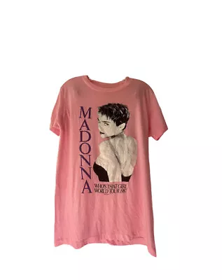 Buy Vintage Madonna Who’s That Girl Original 1987 Tee Shirt RARE COLLECTIBLE • 279.43£