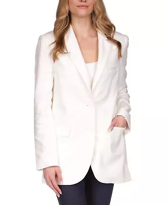 Buy Michael Kors Women's Jacket Sz 4 -Button Mensy Blazer White • 161.74£