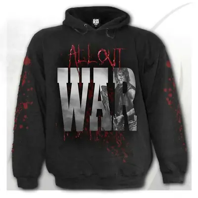 Buy Spiral Direct All Out War Mens Hoodie Heavy Metal Gothic Tattoo Biker TV • 33.84£