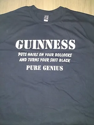 Buy Spoof Guinness T-shirt Black Xxl  Brand New Funny Very Rude • 10.99£