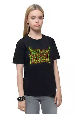 Buy Billie Eilish Kids Graffiti Logo T Shirt • 12.94£