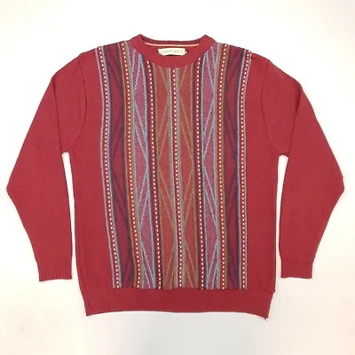 Buy RETRO Mens Vintage Sweater Jumper Funky Pullover MEDIUM  Cotton Acrylic 50/50 • 22.99£