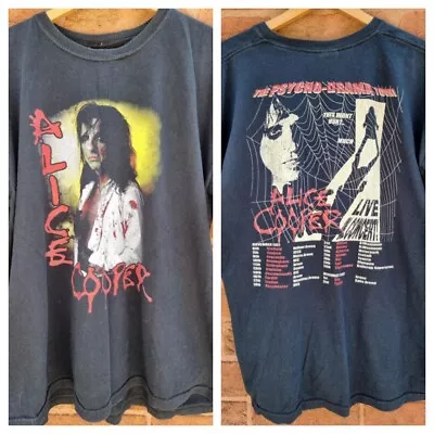 Buy Official Alice Cooper T Shirt 2007 Psycho Drama  Genuine Gig Merch Backprint XL  • 22.99£